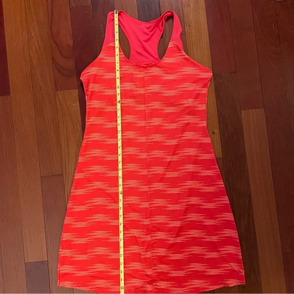 Columbia Sportswear Prima Agua Dress Dress Large Red Orange Stripe - Picture 5 of 7